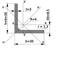 уголок стальной 30х30х3 