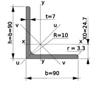 уголок стальной 90х90х7 